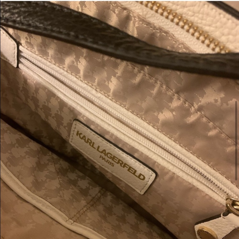 ❌SOLD❌NWOT✨Karl Lagerfeld Paris- Bobbi Colorblock Bow Satchel✨ - Picture 8 of 9